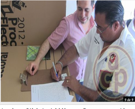 - Partidos Cardenista, PRI y PAN, testigos de la recepción de material para las elecciones - El material se entregará 5 días antes de los comicios a presidentes de casilla